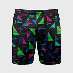 Мужские спортивные шорты Геометрия глитч