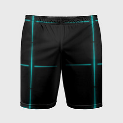 Мужские спортивные шорты Color black blue stripes