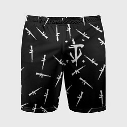Шорты спортивные мужские Doom army, цвет: 3D-принт