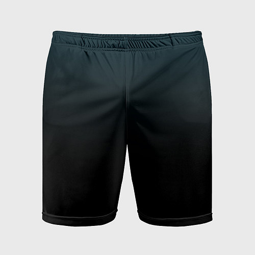 Мужские спортивные шорты Морская глубина в чёрном / 3D-принт – фото 1