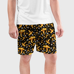 Шорты спортивные мужские Грибной дождик, цвет: 3D-принт — фото 2