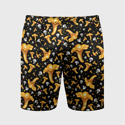 Мужские спортивные шорты Грибной дождик / 3D-принт – фото 1