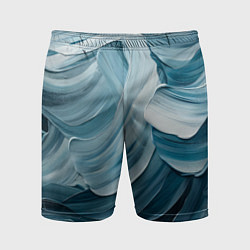 Мужские спортивные шорты Синяя краска импасто