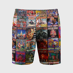 Шорты спортивные мужские Сектор Газа - обложки альбомов и песен, цвет: 3D-принт