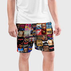 Шорты спортивные мужские Aerosmith - обложки альбомов и песен, цвет: 3D-принт — фото 2