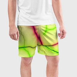 Шорты спортивные мужские Multicolored lightning, цвет: 3D-принт — фото 2