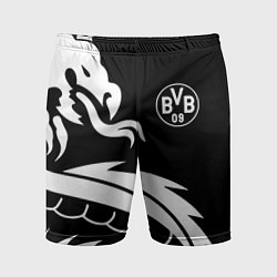 Мужские спортивные шорты Borussia дракон белый