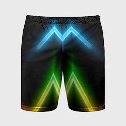 Мужские спортивные шорты Neon multicolored lines