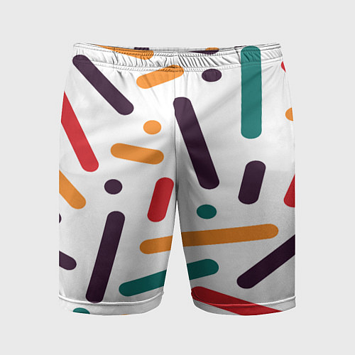 Мужские спортивные шорты Oval oil / 3D-принт – фото 1