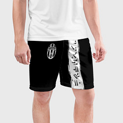 Шорты спортивные мужские Ювентус символы гейм, цвет: 3D-принт — фото 2