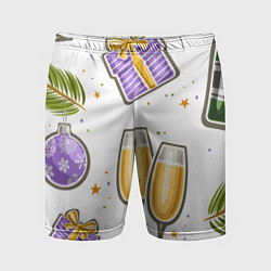 Мужские спортивные шорты Новогодний вайб