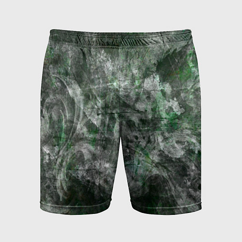 Мужские спортивные шорты Абстракция - acid boom / 3D-принт – фото 1