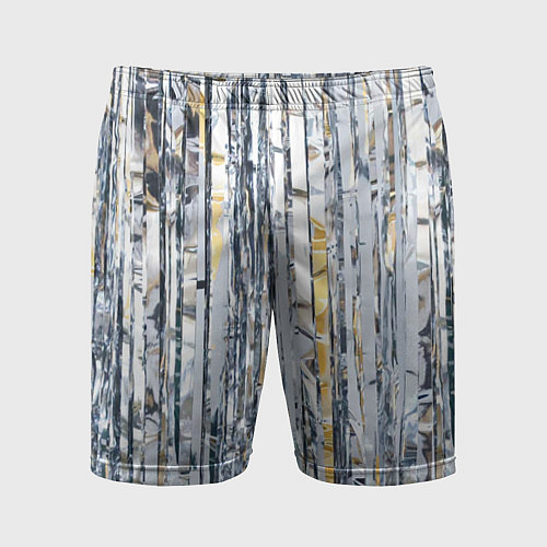 Мужские спортивные шорты Новогодний дождик / 3D-принт – фото 1