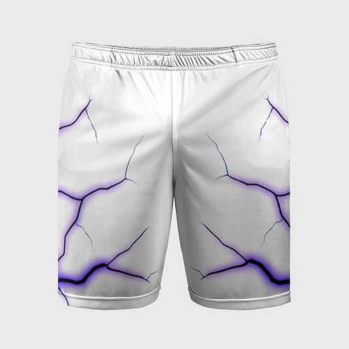 Мужские спортивные шорты Color white purple / 3D-принт – фото 1