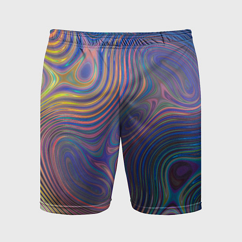 Мужские спортивные шорты Абстрактная рябь / 3D-принт – фото 1