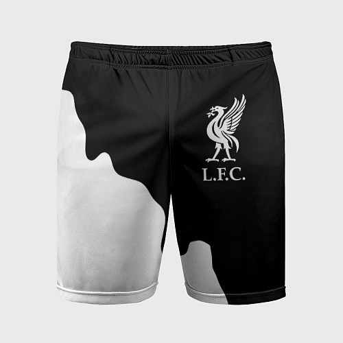 Мужские спортивные шорты Ливерпуль краски разводы / 3D-принт – фото 1