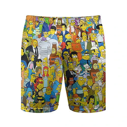 Мужские спортивные шорты Simpsons Stories / 3D-принт – фото 1