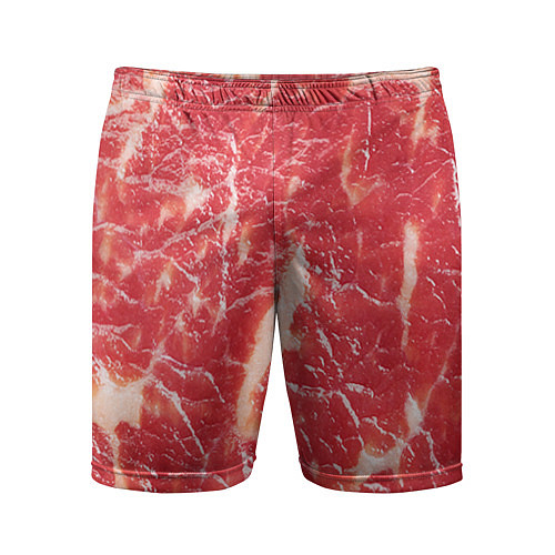 Мужские спортивные шорты Мясо / 3D-принт – фото 1