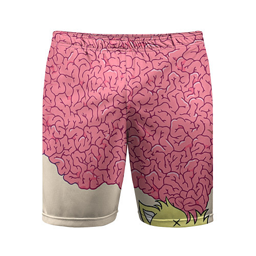 Мужские спортивные шорты Drop Dead: Pink Brains / 3D-принт – фото 1