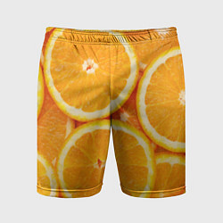 Шорты спортивные мужские Апельсинчик, цвет: 3D-принт