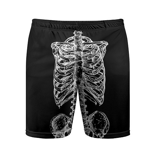Мужские спортивные шорты Скелет / 3D-принт – фото 1
