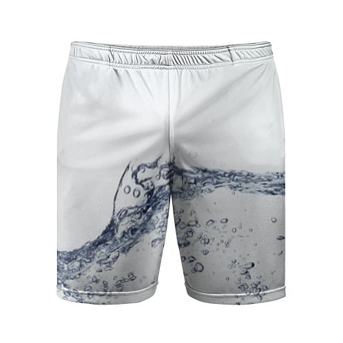 Мужские спортивные шорты Белая вода / 3D-принт – фото 1