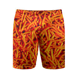 Шорты спортивные мужские Морковь, цвет: 3D-принт