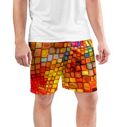 Шорты спортивные мужские Текстуры, цвет: 3D-принт — фото 2