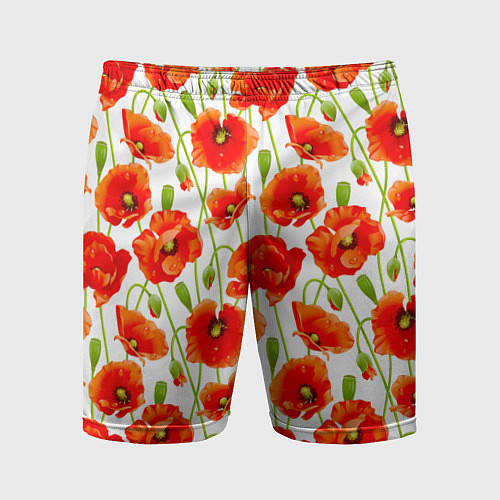 Мужские спортивные шорты Маки / 3D-принт – фото 1