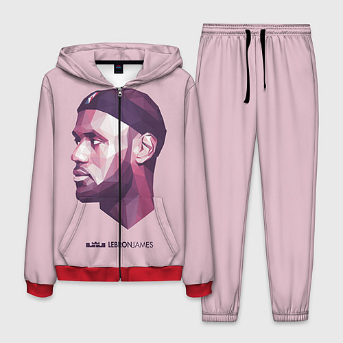 Мужской костюм LeBron James: Poly Violet / 3D-Красный – фото 1