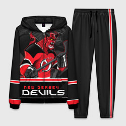 Костюм мужской New Jersey Devils, цвет: 3D-черный
