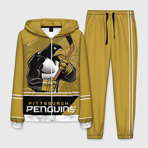 Мужской костюм Pittsburgh Penguins / 3D-Белый – фото 1