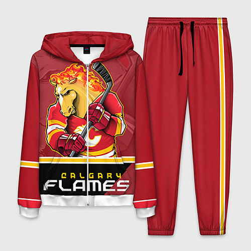 Мужской костюм Calgary Flames / 3D-Белый – фото 1