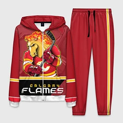Костюм мужской Calgary Flames, цвет: 3D-белый