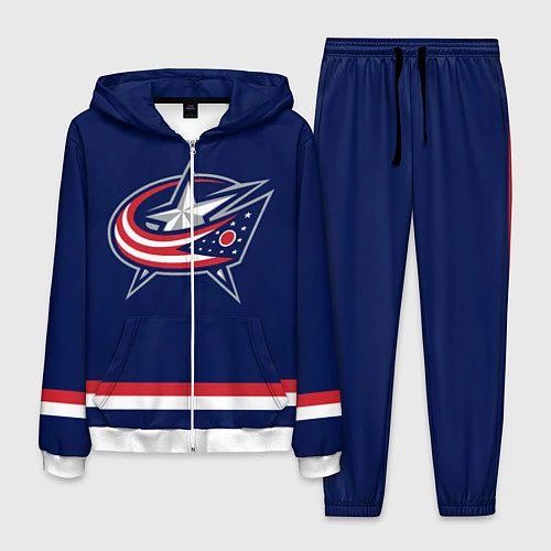 Мужской костюм Columbus Blue Jackets / 3D-Белый – фото 1