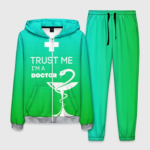 Мужской костюм Trust me, i'm a doctor / 3D-Меланж – фото 1