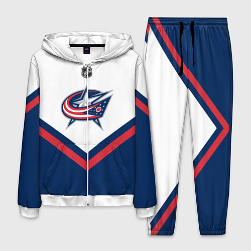 Мужской костюм NHL: Columbus Blue Jackets / 3D-Белый – фото 1