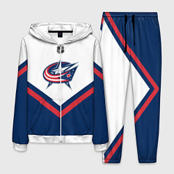 Костюм мужской NHL: Columbus Blue Jackets, цвет: 3D-белый