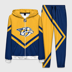 Костюм мужской NHL: Nashville Predators, цвет: 3D-белый