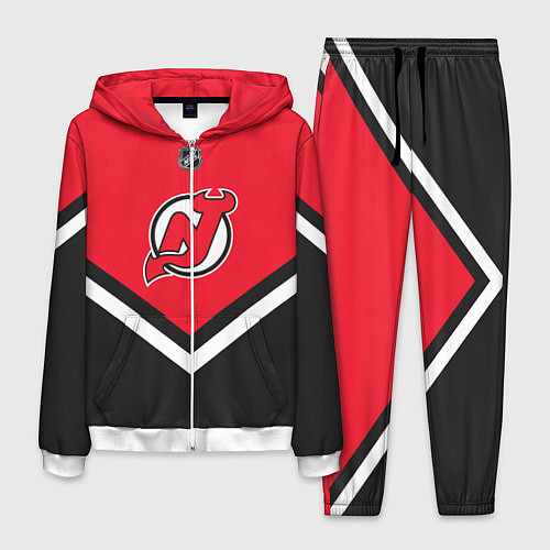 Мужской костюм NHL: New Jersey Devils / 3D-Белый – фото 1