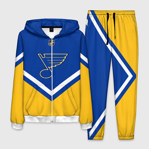 Мужской костюм NHL: St. Louis Blues / 3D-Белый – фото 1