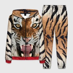 Костюм мужской Свирепый тигр, цвет: 3D-красный