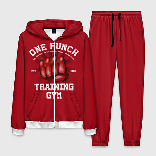 Мужской костюм One Punch Gym / 3D-Белый – фото 1