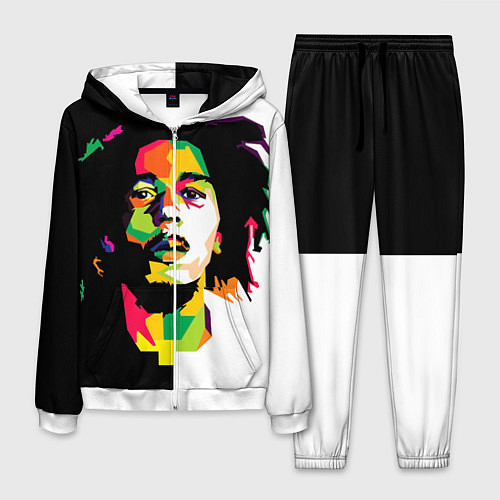 Мужской костюм Bob Marley: Colors / 3D-Белый – фото 1
