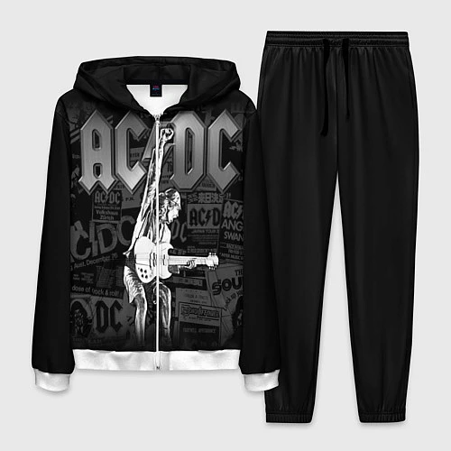Мужской костюм AC/DC: Rock You / 3D-Белый – фото 1