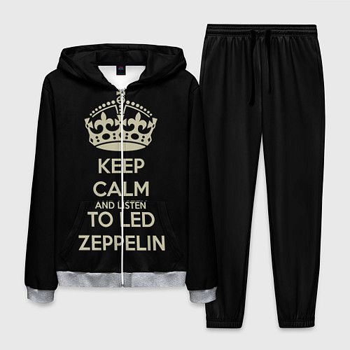 Мужской костюм Keep Calm & Led Zeppelin / 3D-Меланж – фото 1