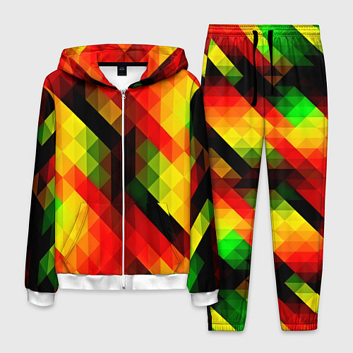 Мужской костюм Block color / 3D-Белый – фото 1
