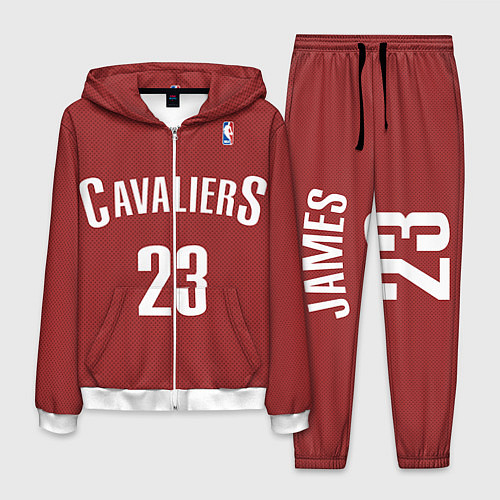 Мужской костюм Cavaliers Cleveland 23: Red / 3D-Белый – фото 1