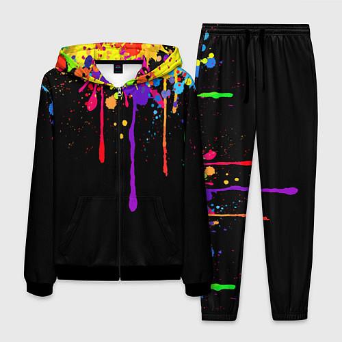 Мужской костюм Краски / 3D-Черный – фото 1