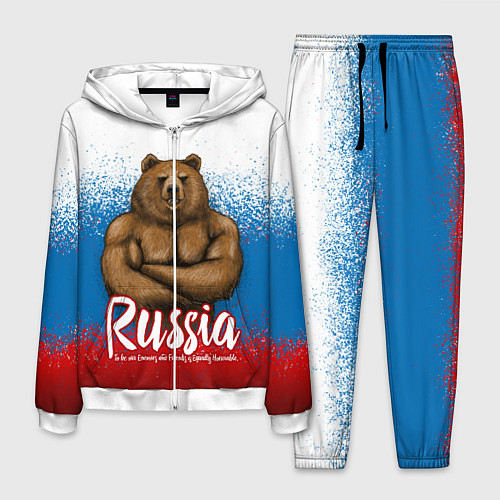 Мужской костюм Russian Bear / 3D-Белый – фото 1